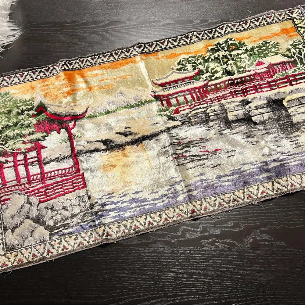 Vintage Scenic Tapestry Wall Hanging